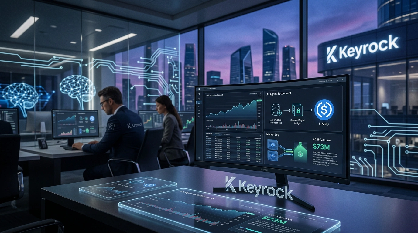 AI Agents Settled $73M via Stablecoins in a Year: Keyrock Report