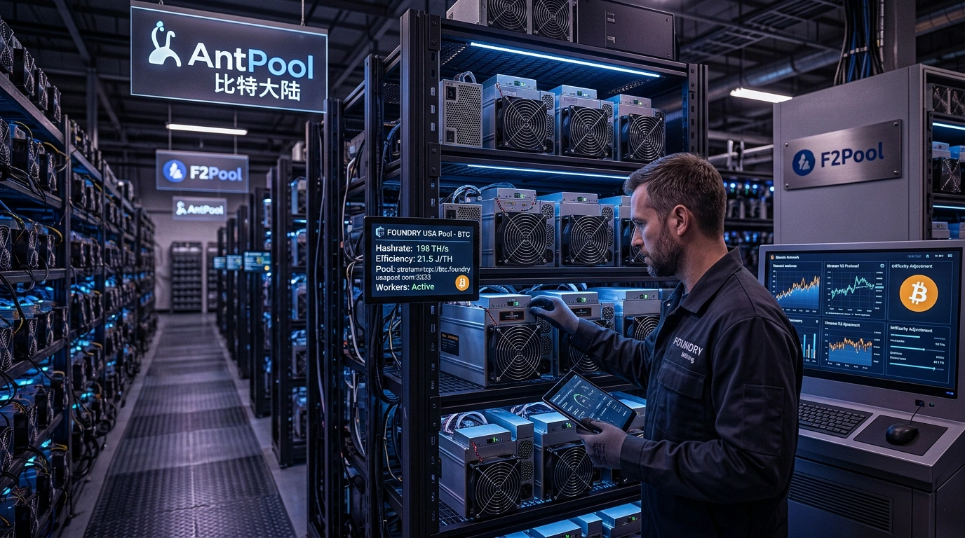 7 крупных Bitcoin-пулов перешли на Stratum V2: Foundry, AntPool и MARA