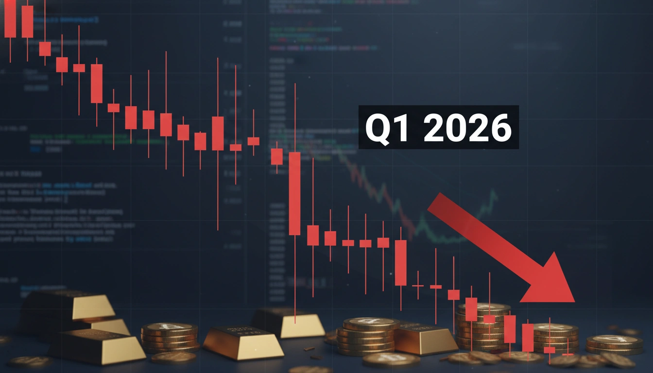 Bitcoin упал на 23% в Q1 2026 - худший квартал с 2018 года