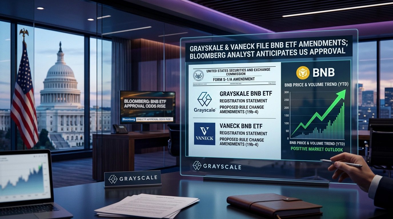 Grayscale and VanEck Amend BNB ETF Filings: Is US Spot Approval Getting Close?