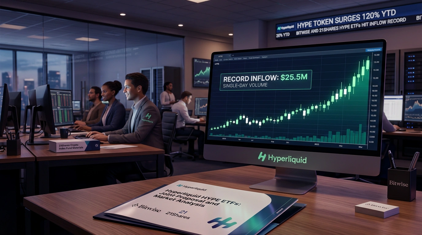 HYPE Up 120% YTD as ETF Inflows Hit Record $25.5M in Single Day