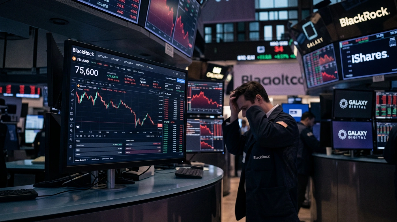 Темний пул на $1,3 млрд: як продаж IBIT обвалив Bitcoin до $75 600