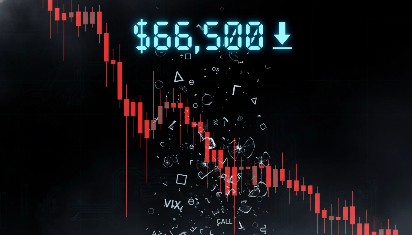 Рекордное экспайри на $15,6 млрд обвалило BTC до $66 500 - ликвидировано $450 млн
