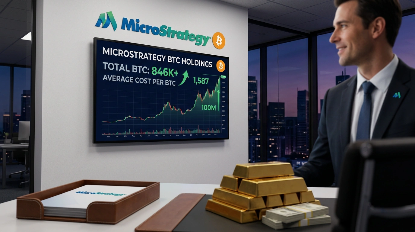 Strategy Buys 1,587 BTC for $100M: Holdings Reach 846K Coins